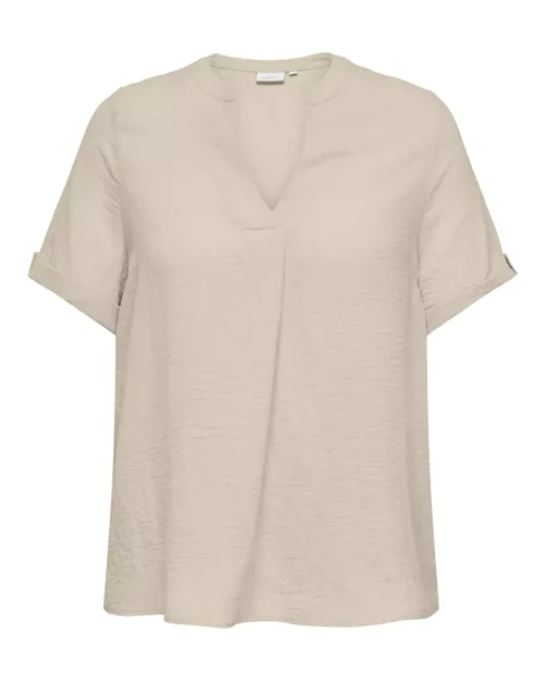 Only Jackie V-Neck Top Beige
