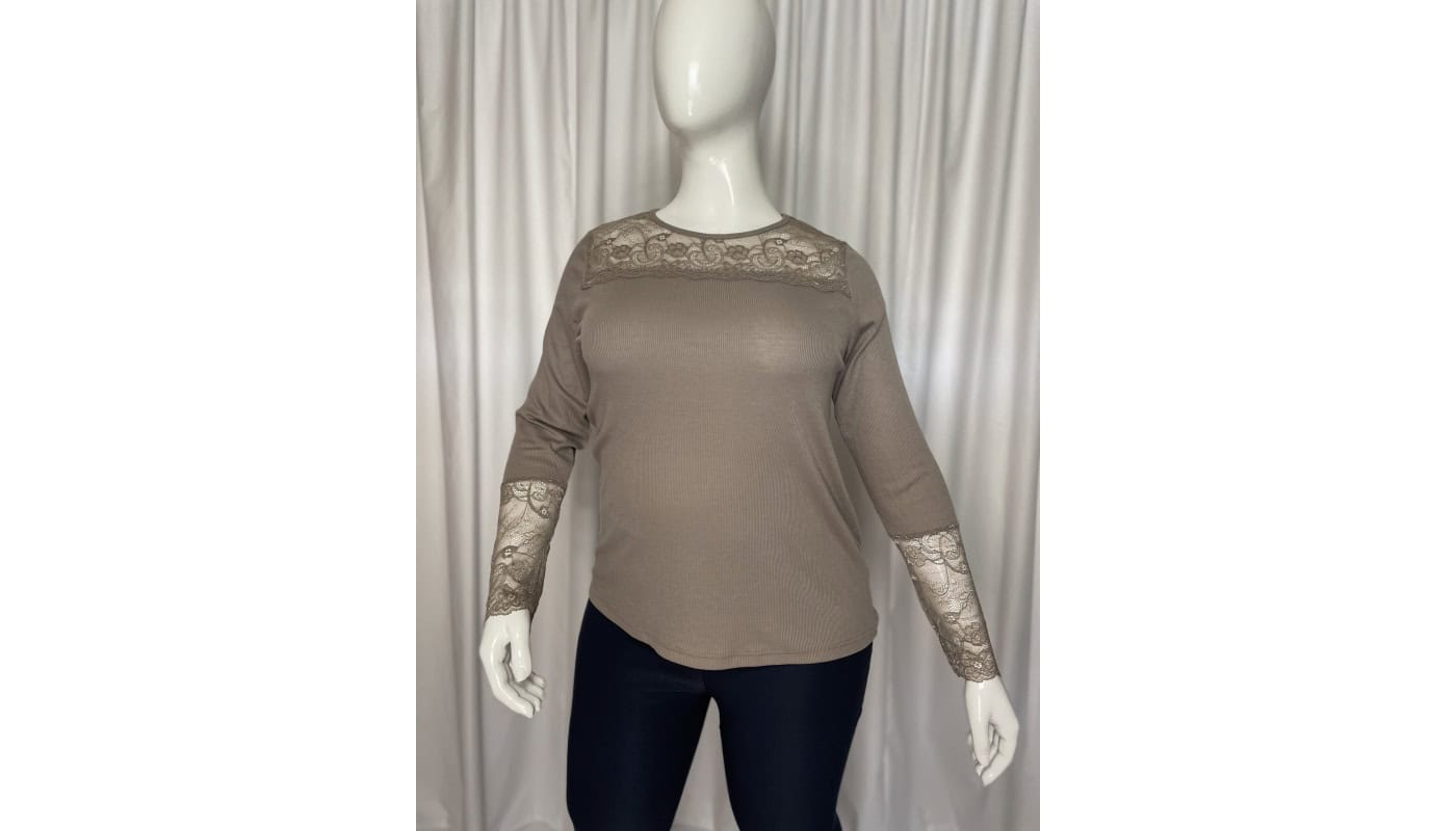 Cassiopeia Hillani blouse latte main image 0