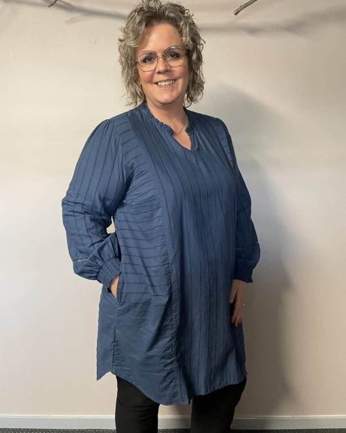 Cassiopeia Erikanna Tunic Petrol m-broderi 1