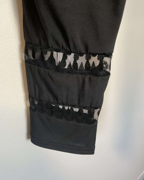 Paris leggings sort m/mesh