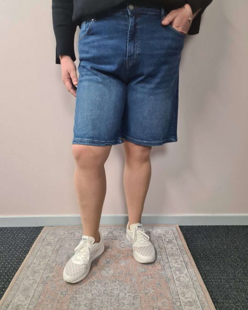 Alternative view of Only Eneda High Waist Mom Dark Blue Denim Shorts Skl:25 Vejl. 299,95