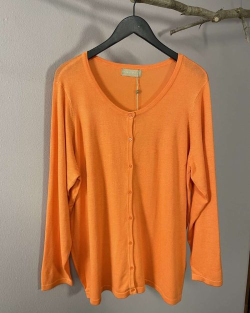 Cassiopeia Frea Cardigan Orange BM: S:120 M:130 L:140 XL:150 Lg:74 Vejl.250