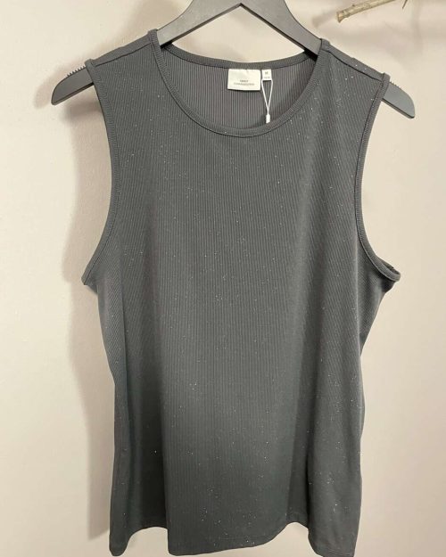 Only Alia Glitter O-Neck Top Grå Vejl.149,95