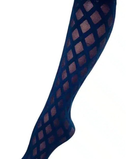 Festival knee high strømpe m/print navy ONE SIZE Vejl. 79,95