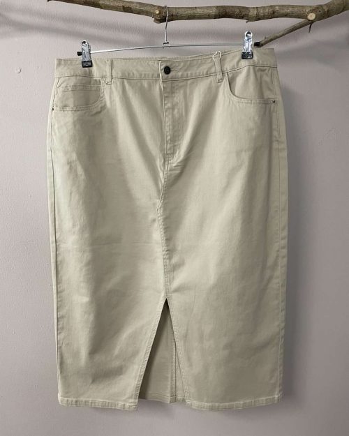 Only Lola Lang Nederdel Beige