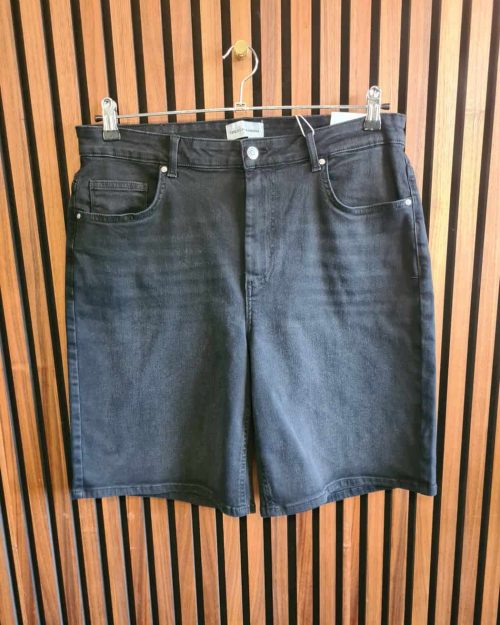 Only Willy High Waist Wide Shorts Washed Black Denim Skl: 25 Vejl. 299,95
