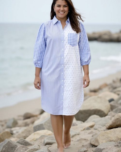 Cassiopeia Anet tunic blå combi BM: S:130 M:140 L:150 XL:160 Lg:95/100 Vejl.450,-
