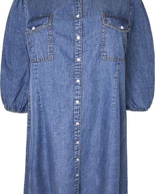 Cassiopeia Dalina Denim Kjole Light Blue Wash BM: S:120 M:130 L:140 XL:150 Lg:100 Vejl. 499,95