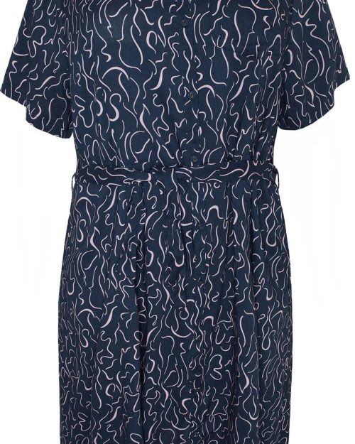 Cassiopeia Henriette Kjole M/Bindebånd Navy Combi BM: S:120 M:130 L:140 XL:150 Lg:120 Vejl. 400,-