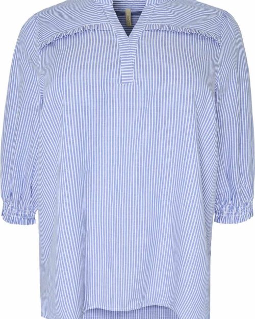 Cassiopeia Robatta 3/4 Stribet Bluse Blue Combi 1 BM: S:125 M:130 L:140 XL:150 Lg:75/85 Vejl.349,-