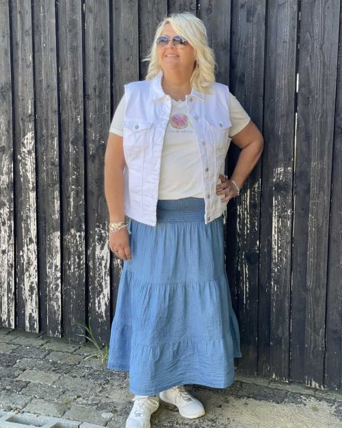 Alternative view of Cassiopeia Dalan Skirt Light Blue Wash Lg:90 Vejl. 399,-