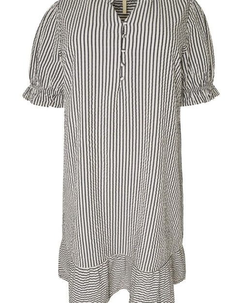 Cassiopeia Ubanna Stribet Kjole Kortærmet Sand Combi BM: S:120 M:125 L:135 XL:145 Lg:110 Vejl. 400,-