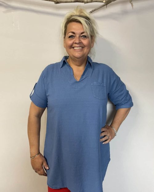 DNY Stine Kortærmet Tunika Jeans Blue BM: S:120 M:130 L:140 XL:150 Lg: 85/95 Vejl. 199,95