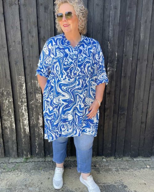 Vanting Tunic Blå Combi BM: S:130 M:140 L:150 Xl:160 Lg:90/100 Vejl. 419,95