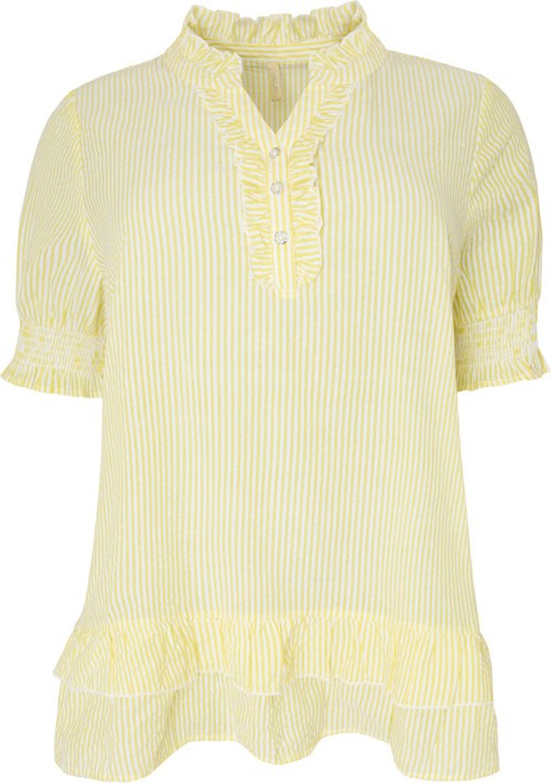 Cassiopeia Nelan Bluse Stribet Gul Combi BM: S:120 M:130 L:140 XL:150 Lg:80 Vejl. 349,-