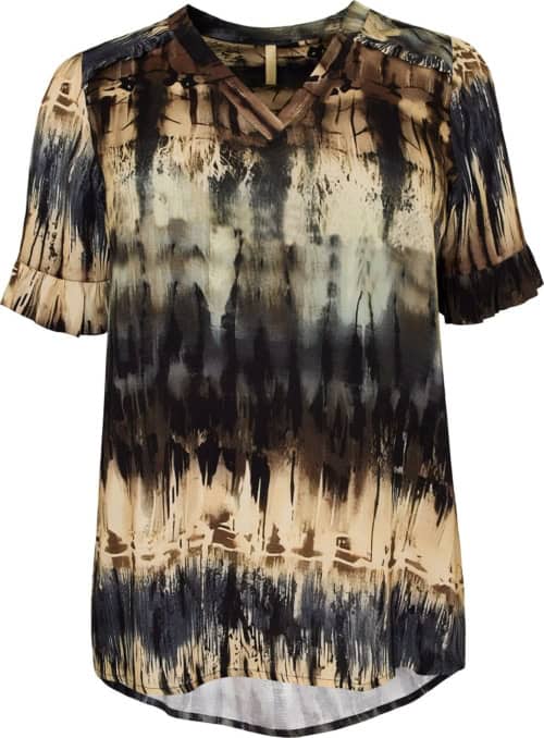 Cassiopeia Aksanna Bluse Sand Combi BM: S:120 M:130 L:140 XL:150 Lg:80 Vejl. 299,-