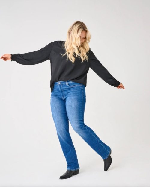 Only Sui Mid Waist Slim Jeans Medium Blue Denim Lg: 80 Vejl. 379,95