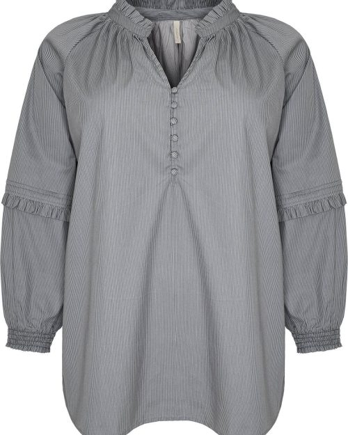 Cassiopeia Aurinna Bluse Grey Combi BM: S:125 M:135 L:145 XL:155 Lg:80 Vejl. 349,-