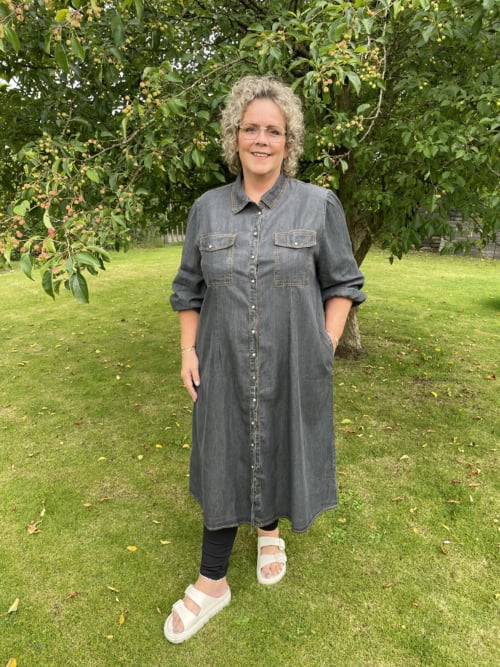 Cassiopeia Gilanna dress grå BM: S:125 M:130 L:140 Xl:150 Lg:115 Vejl.400,-