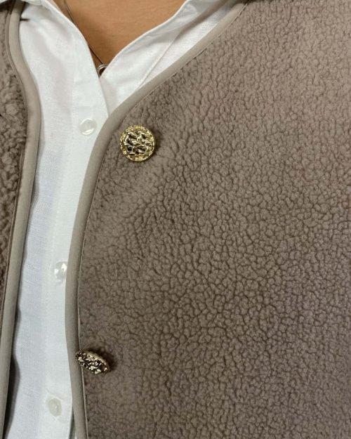 Alternative view of Cassiopeia Billine vest plys sand BM: S:125 M:130 L:140 Xl:150 Lg:70 Vejl.349,-