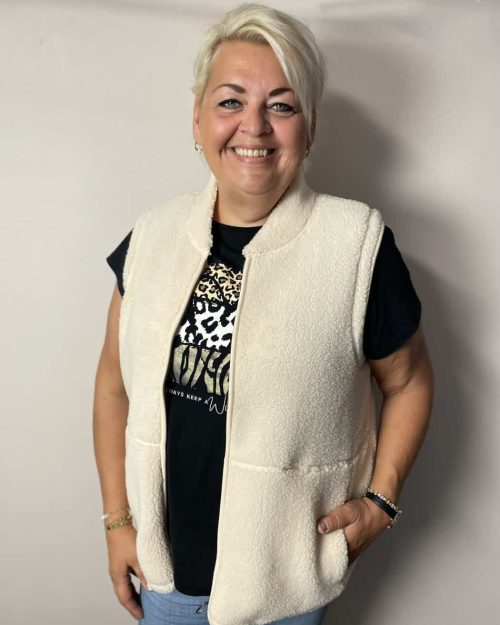 Alternative view of Wasabi Nettie 1 Bamse Vest M/Lynlås Creme BM: S:130 M:140 L:150 XL:160 LG:70 Vejl. 299,95