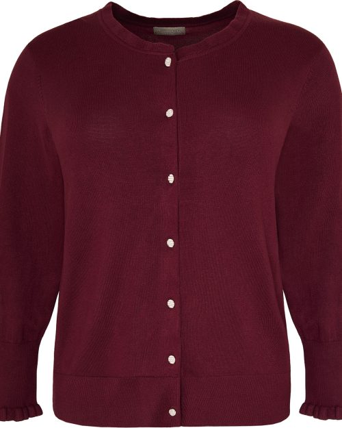 Alternative view of Cassiopeia Fananna Strik Cardigan Bordeaux BM: S:120 M:130 L:140 XL:150 Lg:75 Vejl.349,-