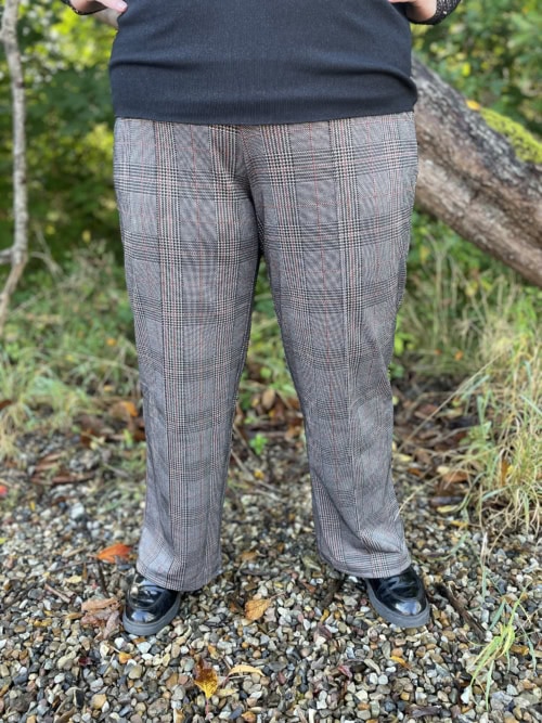 Only Fine Long Pants M/Mønster Brun/Sort Combi Skl:78 Vejl. 259,95