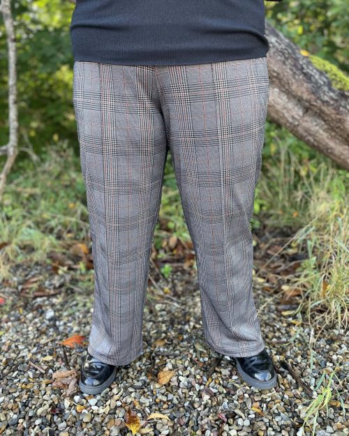 Only Fine Long Pants M/Mønster Brun/Sort Combi Skl:78 Vejl. 259,95