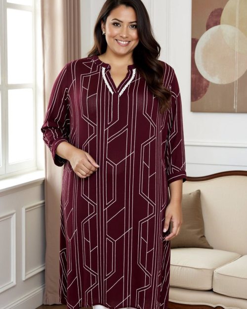 Cassiopeia Vedanna Tunic Bordeaux Combi BM: S:130 M:140 L:150 XL:160 Lg:95/110 Vejl. 389,-