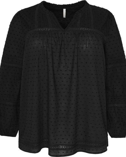 Cassiopeia Debella Bluse Sort BM: S:130 M:140 L:150 XL:160 Lg:75 Vejl.350,-