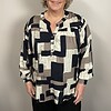 Vanting Langærmet Bluse 9700 Lys Sand/Brun/Sort BM: S:130 M:140 L:150 XL:160 Lg:70/80 Vejl.299,95