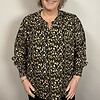Vanting Langærmet Bluse 9700 Sort M/Brun Mønster BM: S:130 M:140 L:150 XL:160 Lg:70/80 Vejl.299,95