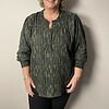Vanting Langærmet Bluse 9700 Mørke Grøn M/Mønster BM: S:130 M:140 L:150 XL:160 Lg:70/80 Vejl.299,95