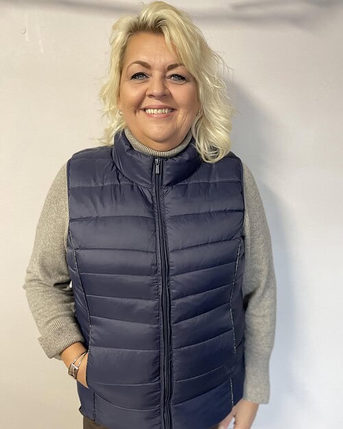 Alternative view of Only Newclaire Quilted Vest Navy BM: S:115 M:125 L:135 XL:145 Lg:67 Vejl. 349,95
