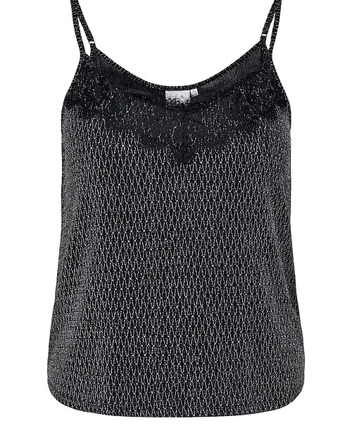 Alternative view of Only Carol Glitter Top Sort/Sølv Vejl. 199,95