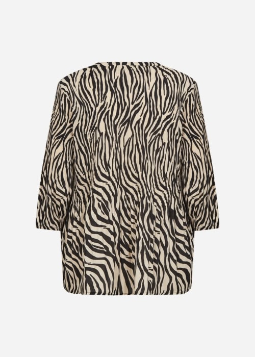 Alternative view of Wasabi Liona 1 Bluse M/Zebraprint Sort/Creme BM: S:130 M:140 L:150 XL:160 Lg:75 Vejl. 499,95