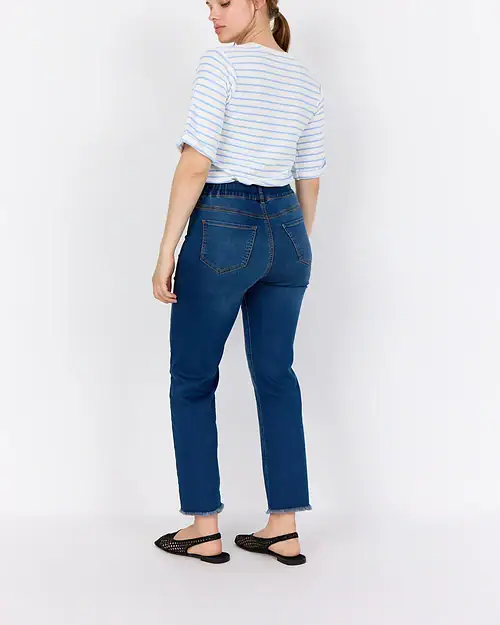 Wasabi Summer 5 Jeans M/Råkant Mørk Denim Skl:68 Vejl. 499,95 - Billede 3