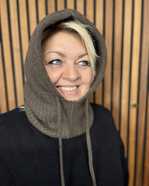 Qnuz Okia Strik Balaclava Brun Vejl. 199,95