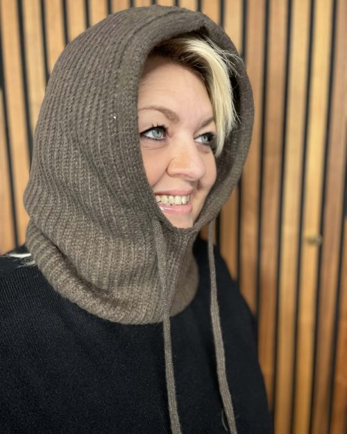 Qnuz Okia Strik Balaclava Brun Vejl. 199,95 - Billede 2