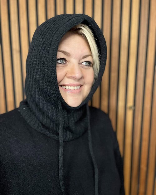 Qnuz Okia Strik Balaclava Sort Vejl. 199,95