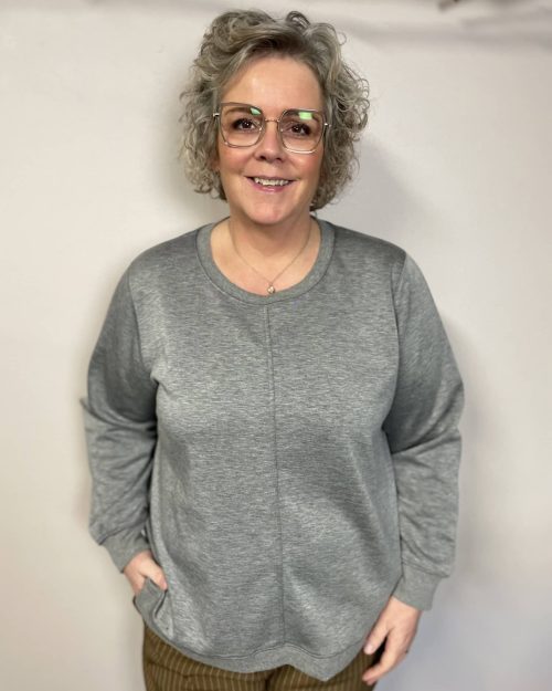 Cassiopeia Rimella O-Neck Sweatshirt Grå Melange BM: S:130 M:140 L:150 XL:160 Lg:70 Vejl. 349,-