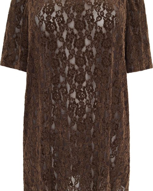 Cassiopeia Mellani Kortærmet Blonde Tunic Brun BM: S:120 M:130 L:140 XL:150 Lg:95 Vejl. 449,-