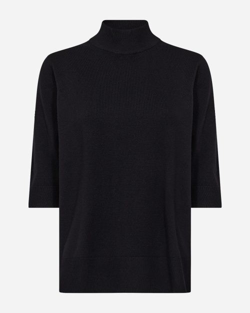 Wasabi Samanda 25 Kortærmet Pullover M/Ribbet Rullekrave Sort BM: 40:110 42:115 44:120 M:130 L:140 XL:150 Lg:70 Vejl.399,95
