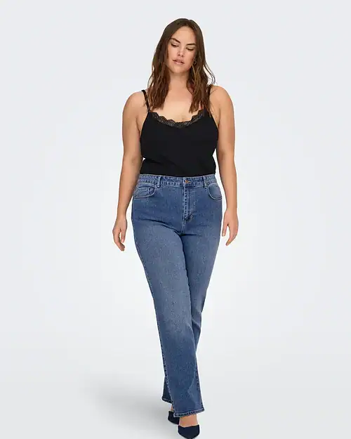 Alternative view of Only Snow HW Straight Jeans Medium Blue Denim Skl. 82 Vejl. 259,95