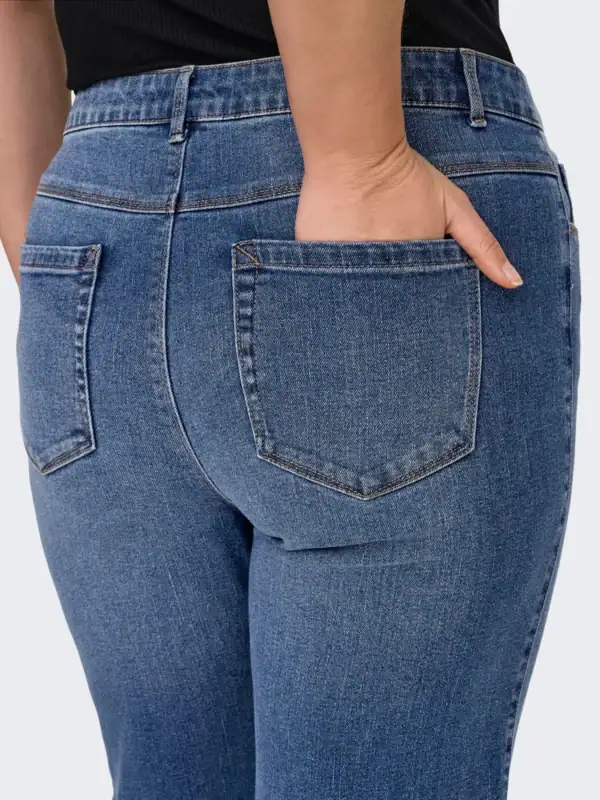 Only Snow HW Straight Jeans Medium Blue Denim Skl. 82 Vejl. 259,95 - Billede 4