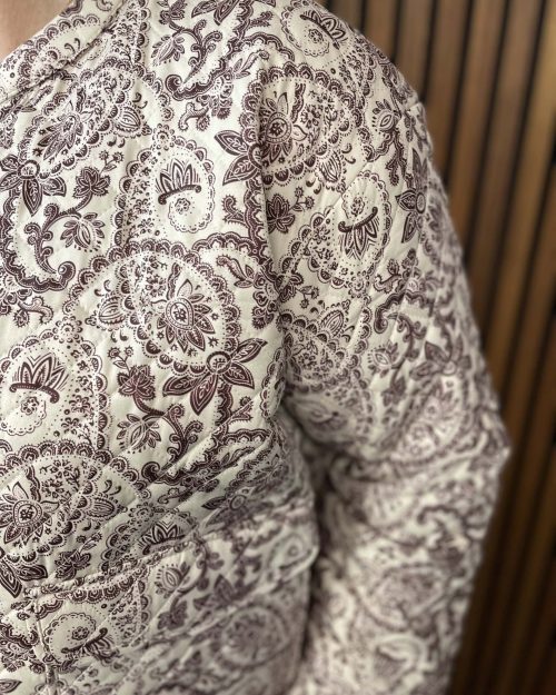 Alternative view of Only Hallie Quilted Jakke M/Print Creme/Brun BM: S:120 M:130 L:140 XL:150 Lg:60 Vejl. 559,95