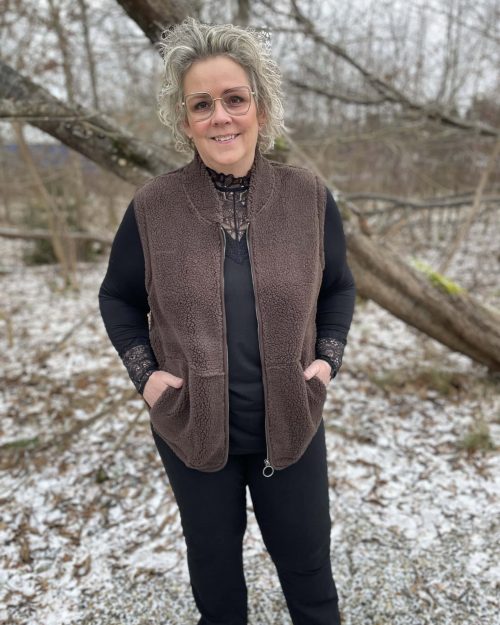 Wasabi Nettie 1 Bamse Vest M/Lynlås Brun BM: S:130 M:140 L:150 XL:160 LG:70 Vejl. 299,95