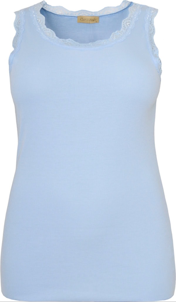 Cassiopeia Issane Top M/Blondekant Lyseblå Lg:80 Vejl.219,-