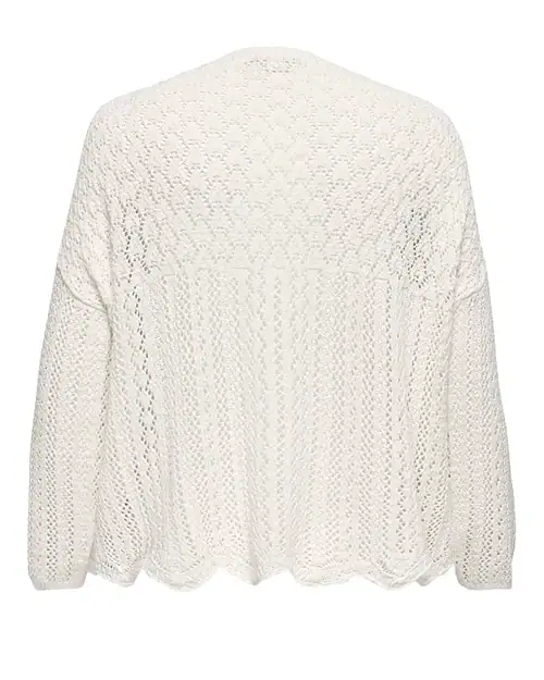Alternative view of Only Nola 7/8 Strik Åben Cardigan Hvid BM: S:125 M:135 L:145 XL:155 LG:65 Vejl. 279,95