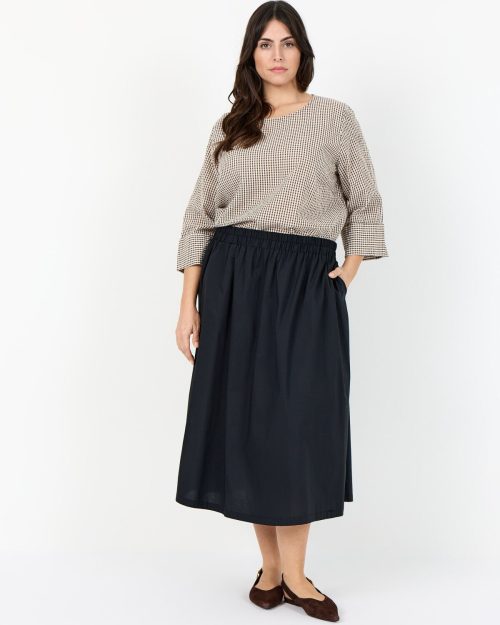 Alternative view of Wasabi Saina 2 Ternet Bluse Brun Combi BM: 42:115 44:120 46/48:130 50/52:140 54/56:150 Lg:75 Vejl. 399,95